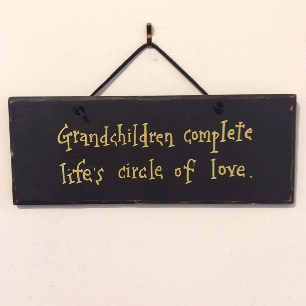 Wooden plaque
